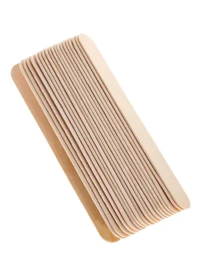 اعواد خشبية لفرد الشمع تستخدم لمرة واحدة مكونة من 50 قطعة