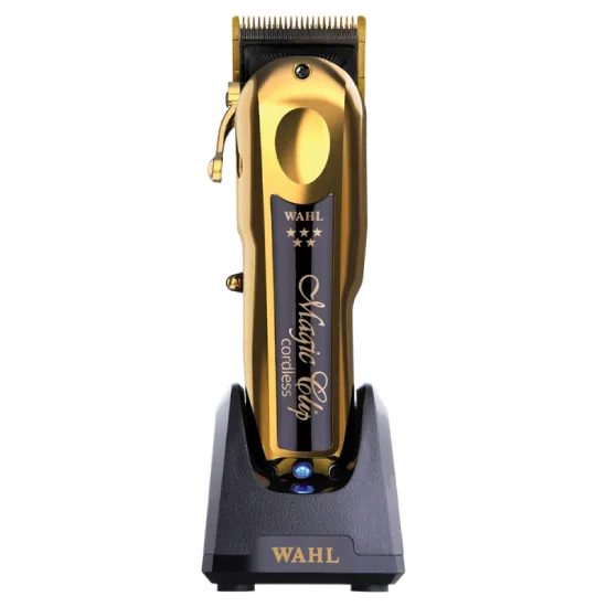 ماكينة حلاقة وال ماجيك كليب لاسلكية لون ذهبي || Wahl Magic Clip Cordless Gold WAHL