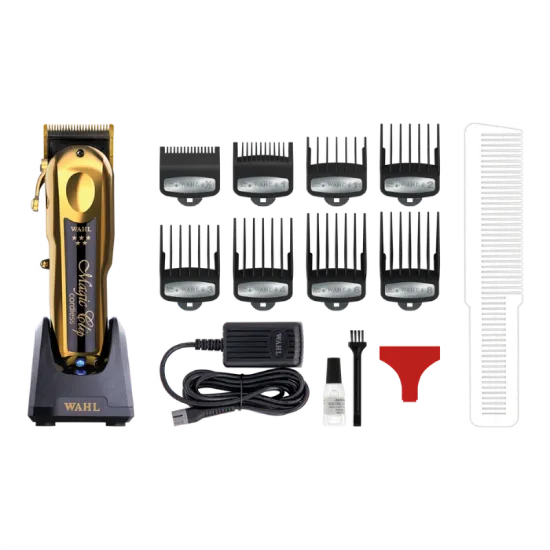 ماكينة حلاقة وال ماجيك كليب لاسلكية لون ذهبي || Wahl Magic Clip Cordless Gold WAHL