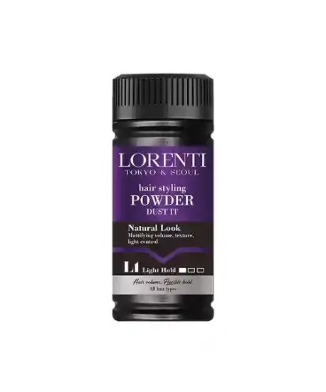 بودرة تكثيف الشعر مضهر طبيعي 20 جرام   Lorenti Hair Styling Powder L1 Light Hold 20Gr