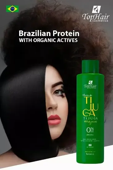 بروتين شعر برازيلي بارا دا تيجوكا من شركة توب هير كوزمتكس 1 لتر 