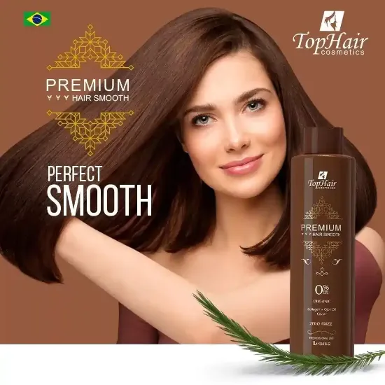 بروتين الكيراتين بريميوم لفرد الشعر بالكولاجين 0٪ فورمالديهايد 1 لتر Top Hair