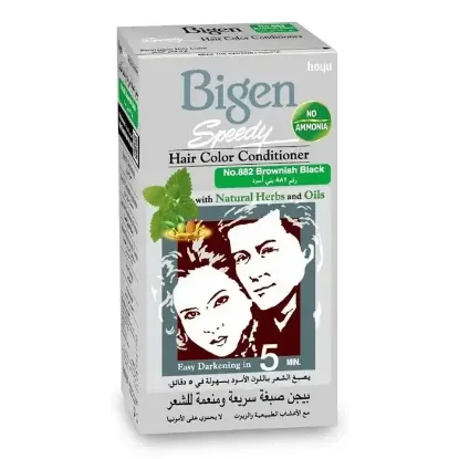 صبغة شعر بيجن 882  بني اسود تغطية الشيب في 5 دقائق