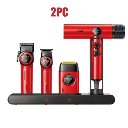 ماكينة حلاقة احترافية VGR STEPLERSS أصلية - نظام 4 في 1 بمحرك BLDC فائق السرعة	