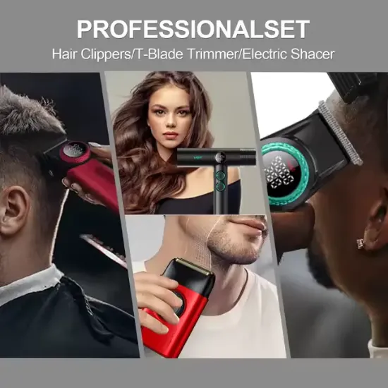 ماكينة حلاقة احترافية VGR STEPLERSS أصلية - نظام 4 في 1 بمحرك BLDC فائق السرعة	