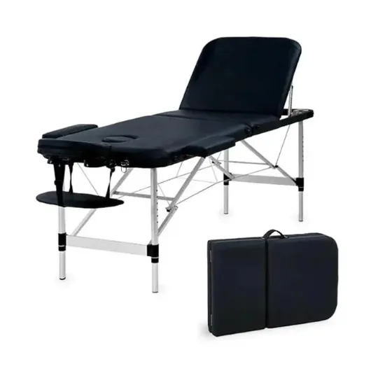 سرير مساج متنقل من لافا أسود 