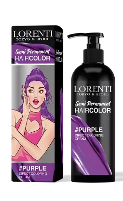 صبغة لون شبه دائمة لون بنكي من لورينتي Lorenti Semi permanent Hair pink rose