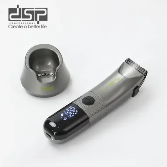 ماكينة DSP 60768 لتشذيب الجسم مع شاشة LED وقاعدة شحن