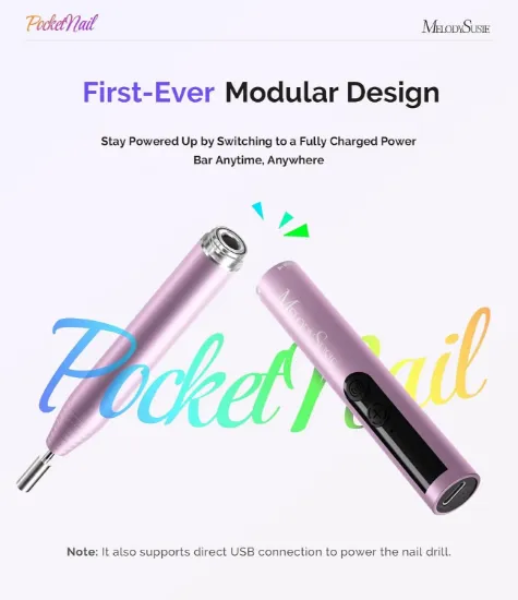 MelodySusie PocketNail | بطارية قابلة للفصل وشحن USB