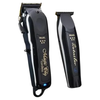 طقم مكائن حلاقة وال اللاسلكية الأسود WAHL Barber Combo Cordless
