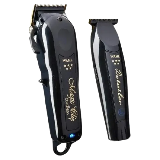 طقم مكائن حلاقة وال اللاسلكية الأسود WAHL Barber Combo Cordless